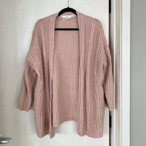 Thread & Sage Blush Cable Cardigan Size M